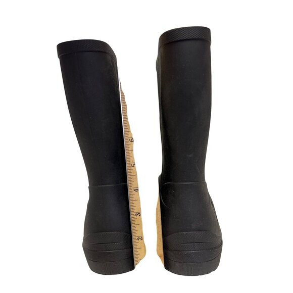 BOGS Essential Mid Youth 6 Boots Black Rain Outdoor Waterproof Lightweight  NEW - Picture 6 of 9